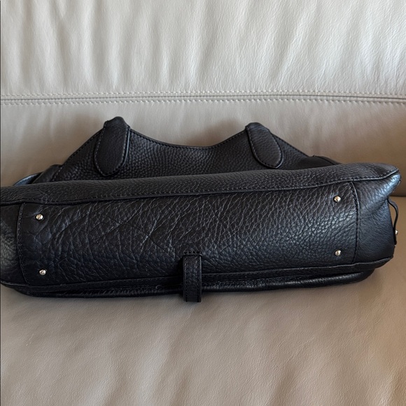 Cole Haan Black Leather Shoulder Bag Handbag - Picture 5 of 8